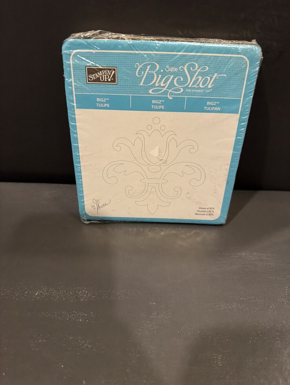 Stampin Up! Sizzix Big Shot BIGZ Die — TULIPE — NEW SEALED Floral Scroll 113457